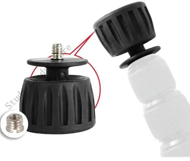 Alt view image 2 of 4 - 360 Degree Rotating Anti-Skid Rubber Feet for Tripod Monopod 1/4 3/8 Thread