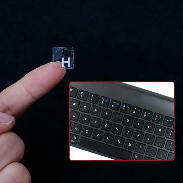 Alt view image 2 of 2 - Russian Transparent Keyboard Stickers For 10 to 17 Inch Notebook Computer Desktop Keyboard Keypad Laptop wholesale Dropshipping