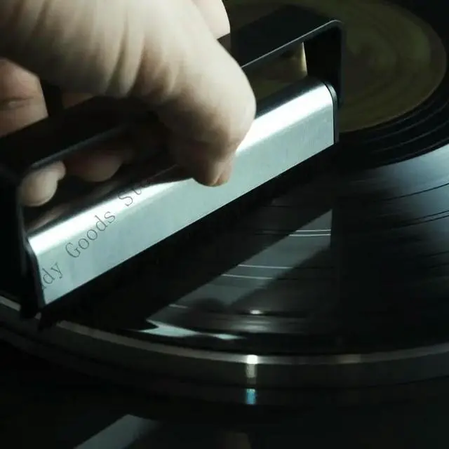 Alt view image 2 of 4 - Carbon Fiber Vinyls Record Cleaning Brush AntiStatic Ergonomic Handle for LPs and CDs