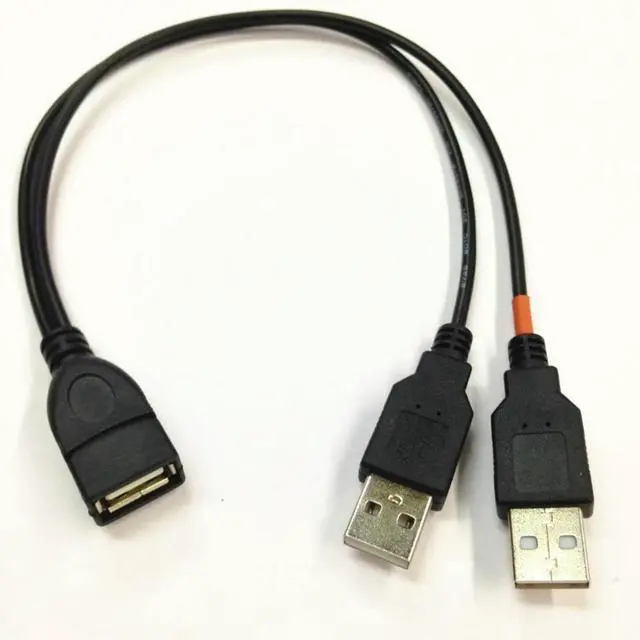 Alt view image 2 of 2 - Reliable USB2.0 Y Splitter USB Extension Cable for Enhances Device Connectivity