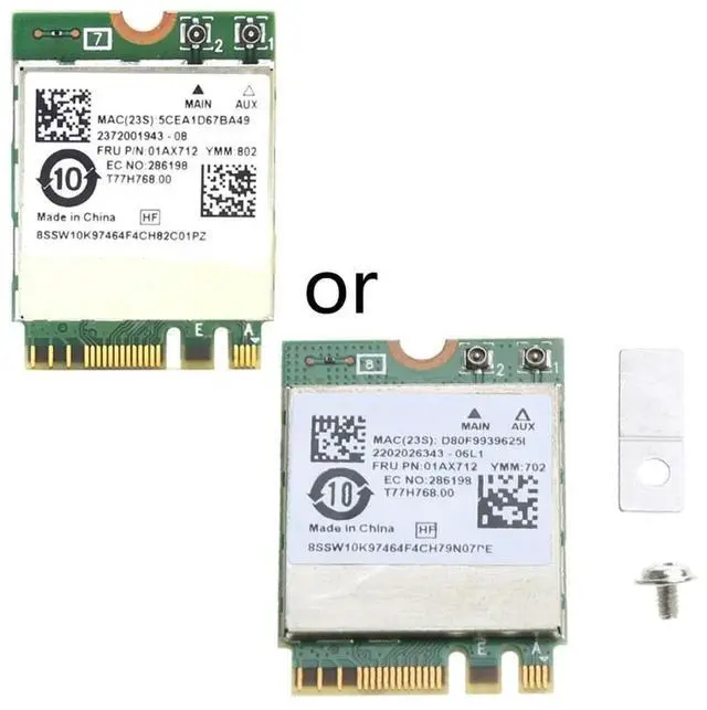 Main image of RTL8822BE 1200Mbps 2.4G/5Ghz 802.11AC WiFi CardAdapter M2-NGFF for s P51S S5- T470 T570 for YOGA E470