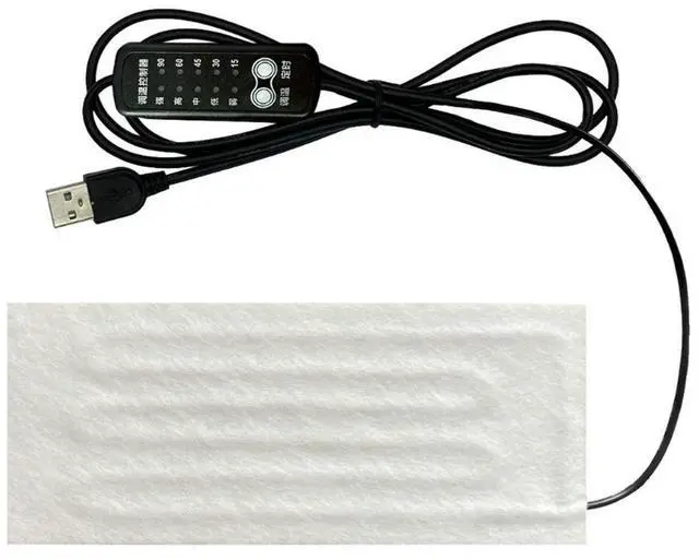 Main image of Heating Pad USB Heating Wire Heating Mat 5V Electric Heating Element Film Heater Pad for Warming Feet Heating Vest Coat