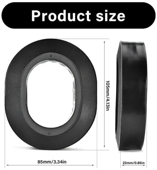 Alt view image 2 of 3 - Soft Memory Foam Ear Pad for RIG 800HS Headsets Ear Cushions Earmuff for Ensuring Comfortable Listening Experience