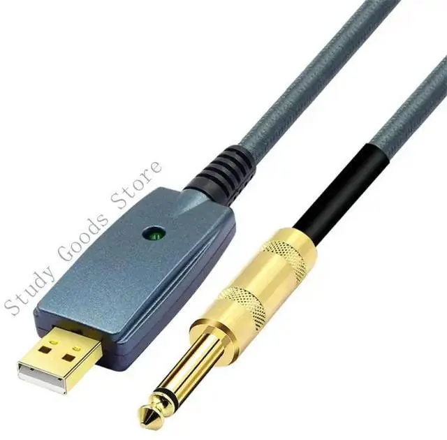Main image of 300cm USB Male to 6.35mm Male Guitar Converter Cable for Digital Music Devices
