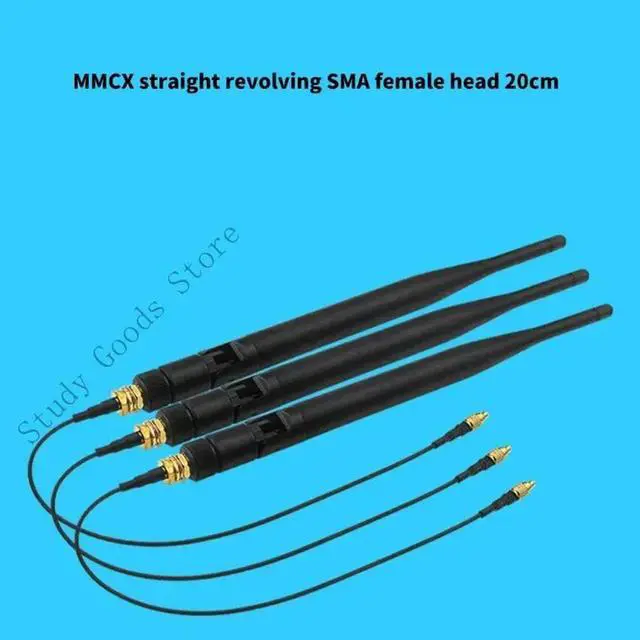 Alt view image 2 of 2 - External Antennas Antennas MMCX Straight Male to SMA For OpenWrtOne