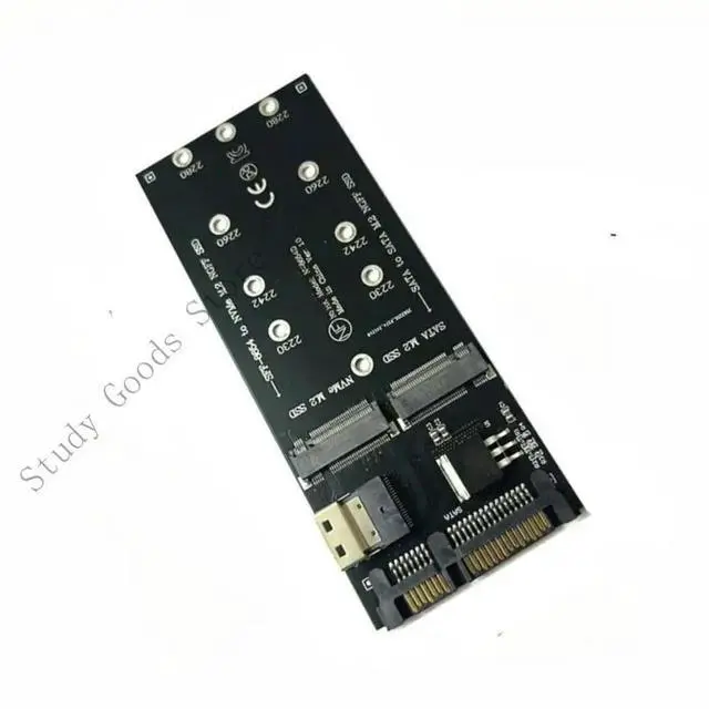 Main image of 2 in 1 Adapter Desktop PCIe M.2 NVMe Adapter Card to SFF-8654 Port Data
