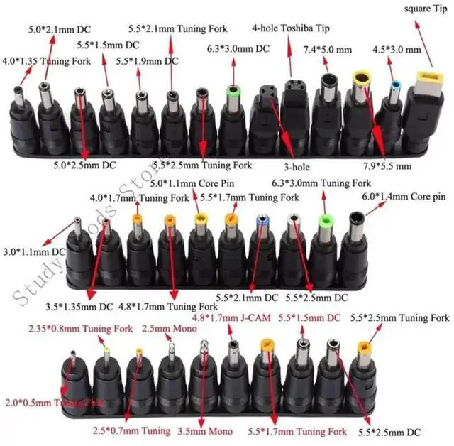 Alt view image 2 of 4 - PD65W USB C to DC5525 Fast Charging Cord 5V 9V 12V 15V 20V 3A Adjustable Power Supply Cable With Multiple Adapters