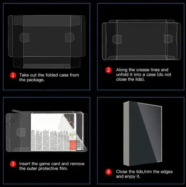 Alt view image 2 of 2 - Game Cartridge Display Protective Box Case Container Pack Of 5 Suitable for Travel Convenience Quick Access Organization