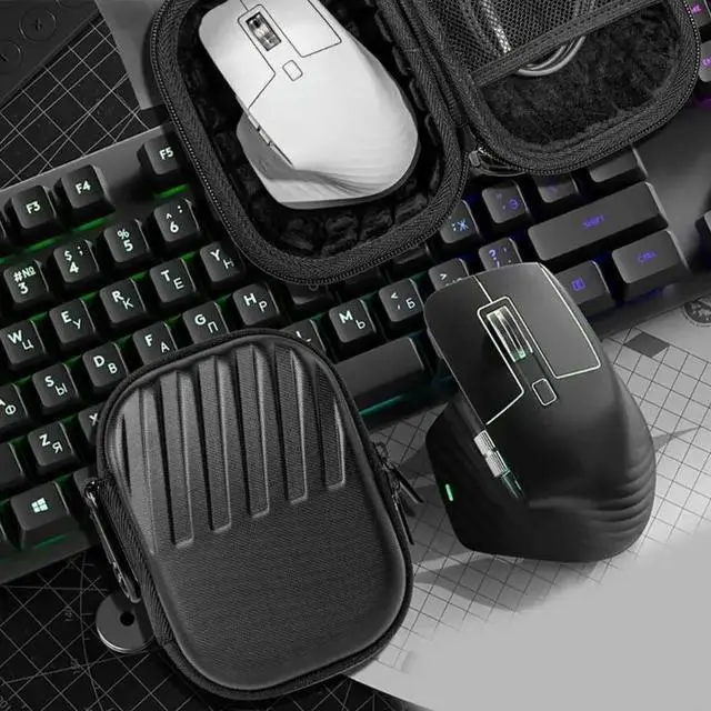 Alt view image 2 of 4 - Shockproof Mouse Case Bag For MX 3S With Secure Easy Open and Closure And Space For Cables And Receivers