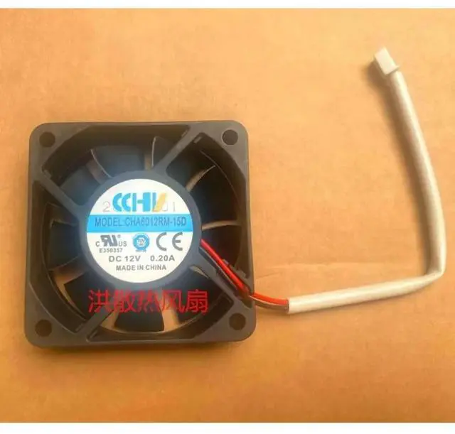 Main image of CPU Cooler Fan forCHA6012RM-15D 12V 0.20A 6015 2-wire Fanuc Chassis Cooling Fan