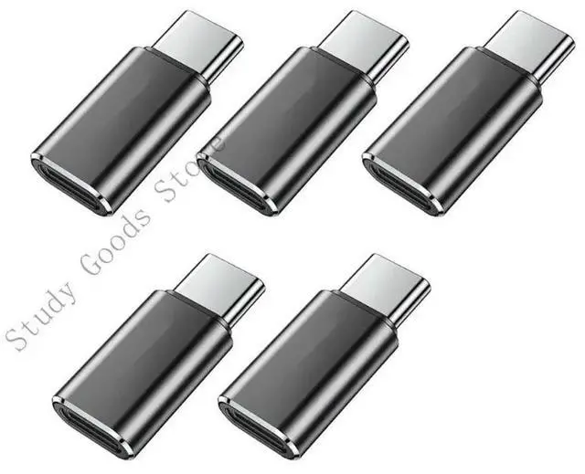 Main image of 5Pieces Lighting to USB C Adapter for Phone 15/16 Tablets Pad Switches Enables Charging and Data Transfer Aluminum