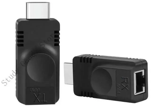 Main image of HDTV RJ45 Extender 60M Networking Ethernet LAN HDTV to RJ45 Converters Extender 1080P