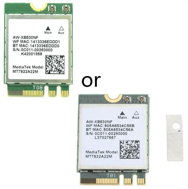 Main image of Wi-Fi 6E MT7922 (RZ616) AW-XB530NF Wireless LAN- Card 802.11AX WiFi BT5.2 Adapter 2400M NGFF-M2Card 2.4G/5G/6G