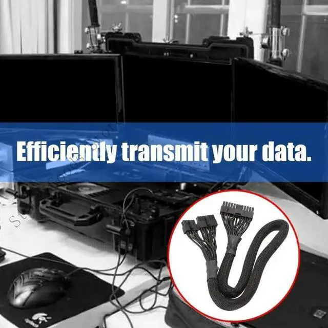 Alt view image 2 of 4 - 14+10Pin to 24PinATX Power Cable for AX1500I AX1200I AX860I AX760I for DIY and Modded PC High performances Cable