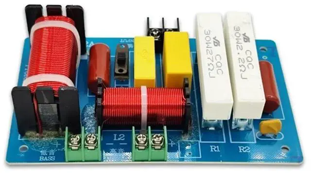 Main image of PA-2A 450W 2 WaySpeaker Frequency Divider Tweeter Bass Crossover Filter Speaker Amplifier Home Sound Theater