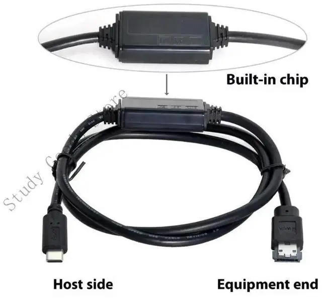 Alt view image 2 of 2 - Fast Speed Type C eSATA Adapters 5Gbps Data Transfer Cable For External Drive
