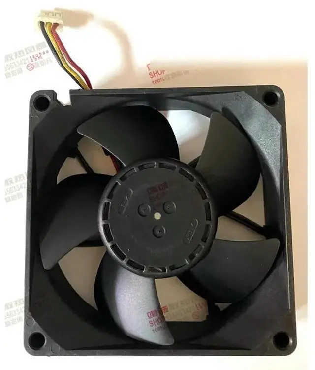 Alt view image 2 of 2 - Cooler Fan for 08025DE-24P-BL 24V 0.35a 3-wire with Detection Inverter Cooling Fan 80*80*25mm