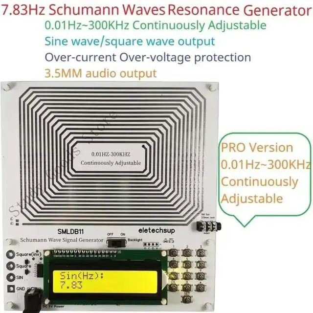 Alt view image 2 of 2 - Sine Waves Schumann Resonator Frequency Generator 0.01Hz-30000Hz