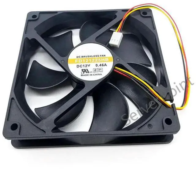 Main image of DC12V 0.46A 12025 120*120*25mm 3Pin Cooler FD121225HB For Y.S.tech Big Air Cooling Fan