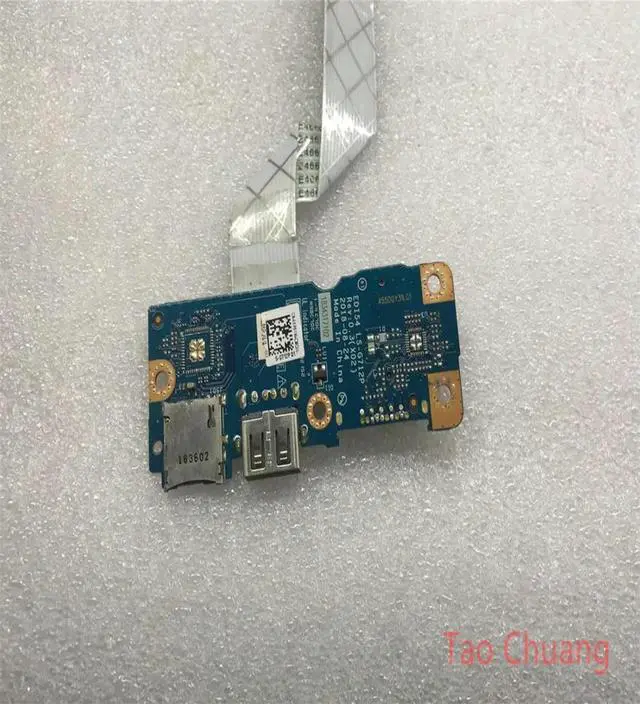 Alt view image 2 of 2 - FOR achievement Vostro 3580 3582 3583 USB SD card Card reader board 0XP91W LS-G712P