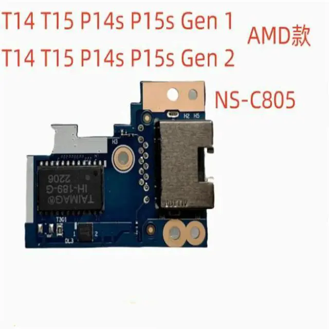 Alt view image 2 of 2 - FOR T14 T15 P14s P15s Gen 1 Gen 2WLAN ETHERNET BOARD NS-C805