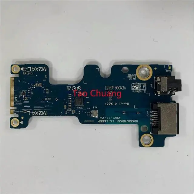 Alt view image 2 of 2 - FOR G15 5520 5521 G16 7620 Audio Network Port IO Small Board LS-L655P