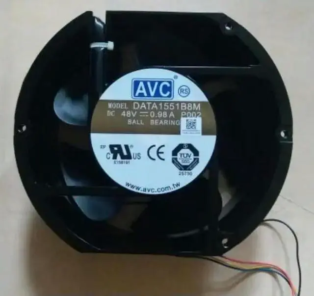Alt view image 2 of 4 - 17251 DATA1551B8M 48V 0.98A metal shell high temperature resistant 4 Wire Fan