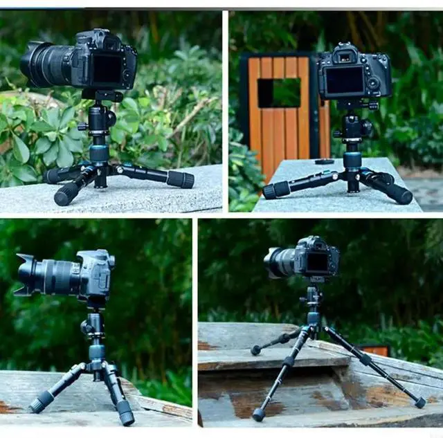Alt view image 2 of 2 - Portable Mini Tripod Aluminum Desktop Stand 20Inch Height With 360Degree BallHead For DSLR Cameras And Video Camcorders