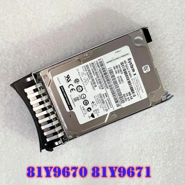 Main image of 81Y9670 300GB 15K SAS 6Gbps 2.5" 6GB HDD Hard Drive 81Y9671 81Y3812 For M2 M3 M4 Server with Caddy