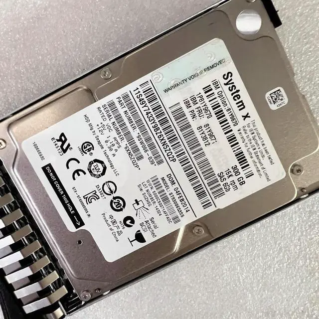 Alt view image 2 of 2 - 81Y9670 300GB 15K SAS 6Gbps 2.5" 6GB HDD Hard Drive 81Y9671 81Y3812 For M2 M3 M4 Server with Caddy
