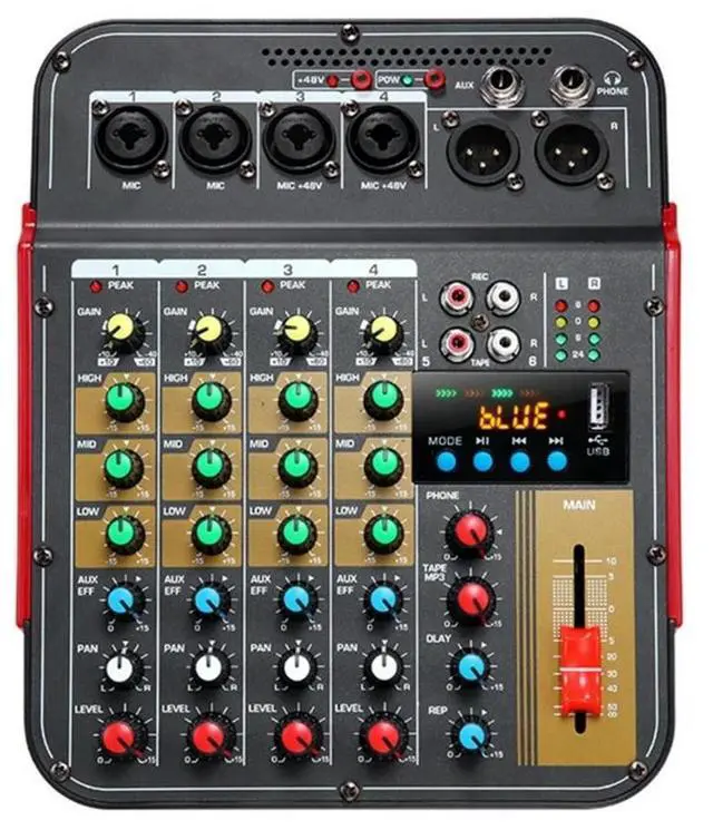 Main image of 6Channel Audios Mixer DSP Reverbs Effect USB Home Studio Recording Equipment