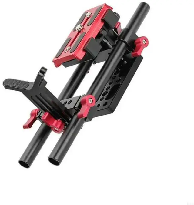 Alt view image 2 of 2 - Quick Release Adjustable Gimbals Base Y Shaped Lens Support Base with 1/4 3/8 Thread Expansion Adapter For DSLR Cameras