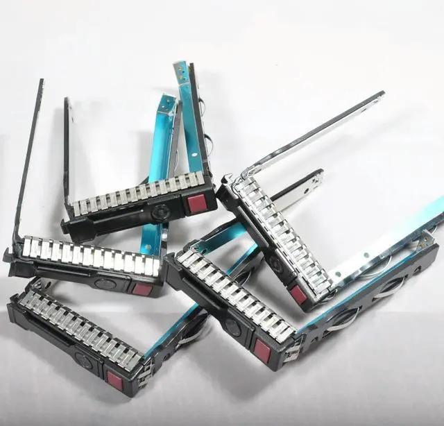 Main image of 10x 651687-001 2.5" SFF SAS SATA HDD Tray Caddy for G8 Gen8 G9 DL380p 651699 DL360p with Chip LED 651699-001 ML350e ML310e