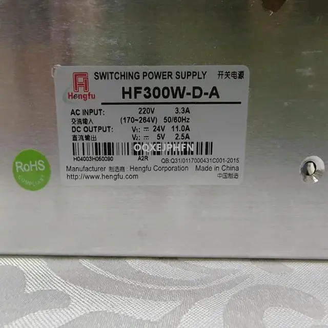 Alt view image 2 of 2 - Power Supply For HENGFU 24V11A 5V2.5A 300W HF300W-D-A