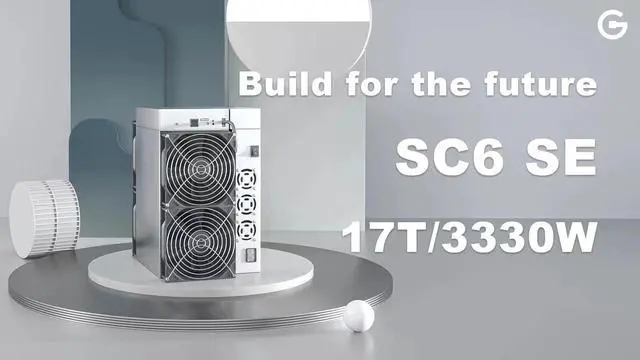 Alt view image 6 of 6 - New Release Goldshell SC6 SE SC Miner 17TH/s 3330W Ready Stock