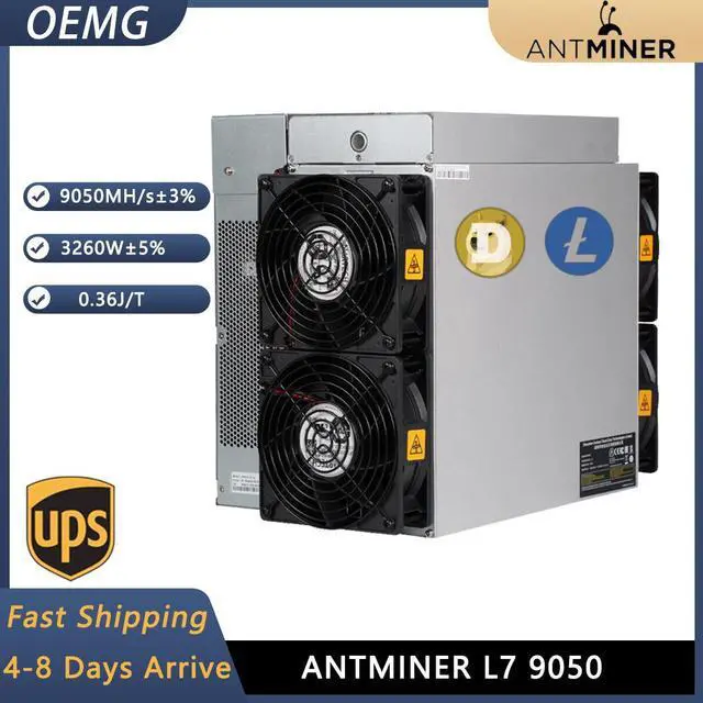 Main image of New Bitmain Antminer L7 9050M Doge Coin & Litecoin LTC Coin Asic Miner Crypto Mining Machine Bulit-in PSU