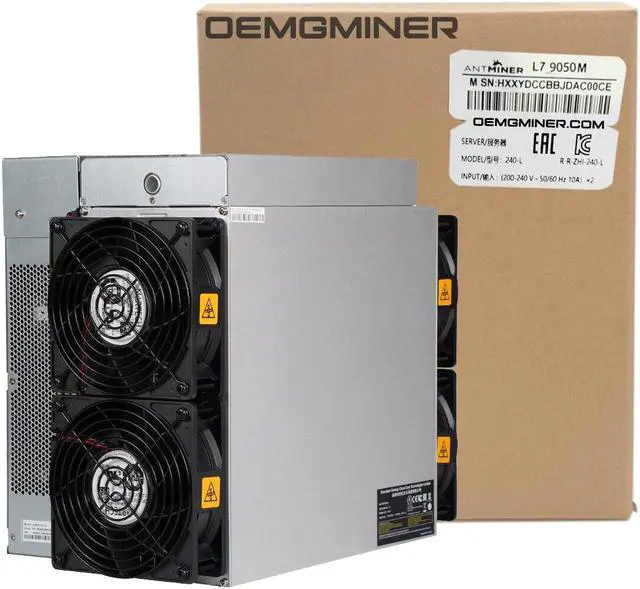 Alt view image 3 of 6 - New Bitmain Antminer L7 9050M Doge Coin & Litecoin LTC Coin Asic Miner Crypto Mining Machine Bulit-in PSU