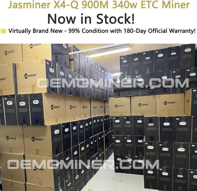 Alt view image 6 of 6 - Jasminer X4-C 900MH/s 340W 5G ETC ETHW Miner Low Power Bulid-in PSU Ultra-Silence Home Mining