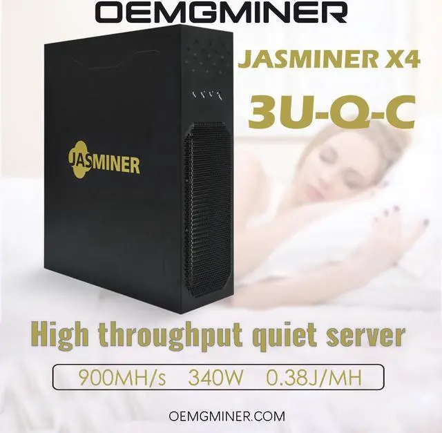 Alt view image 2 of 7 - Jasminer X4-Q-C Miner 900M 340W ETC/ETHW/ETF/ETP/EXP/PIRL/DBIX/RESOC/EGEM/Ella/ATH/Mix/CLO/MOAC/ETHO/ETX Miner JASMINER X4 High Throughput 3U Quiet Server