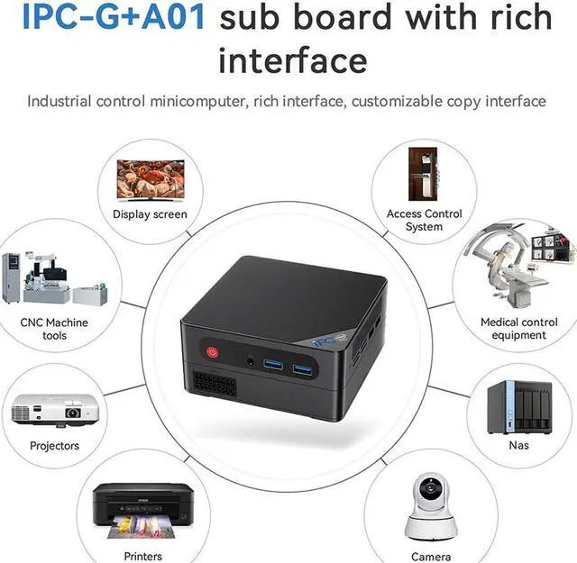 Alt view image 5 of 7 - Beelink Mini PC IPC-G, Intel N4020(up to 2.80GHz), Mini PC Gaming DDR4 2400MHz, RAM-4/8GB SSD-64/128GB Computer for Office Home