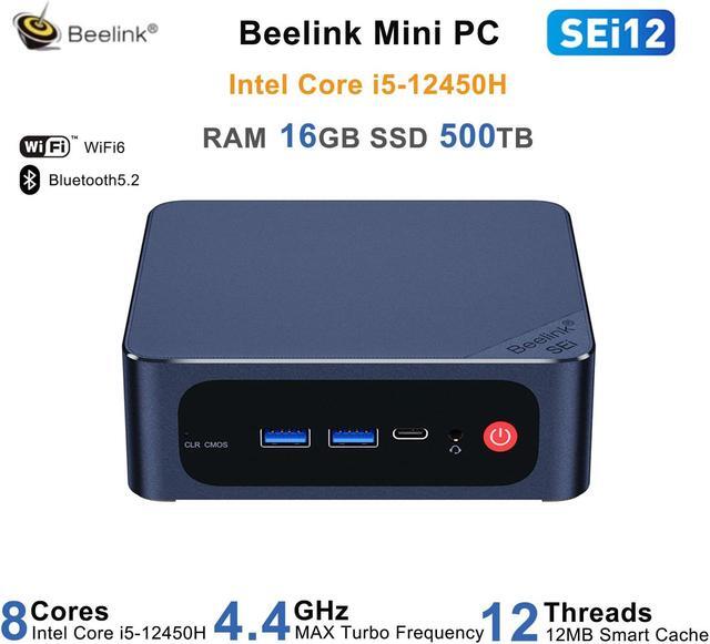 Beelink Mini PC SEi12, Intel 12th Core i5-12450H(up to 4.4