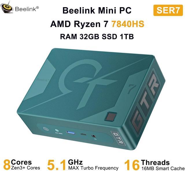 お得な情報満載 Beelink Mini PC SER7, AMD Ryzen 7 7840HS(up to 5.1GHz), RAM ミニPC