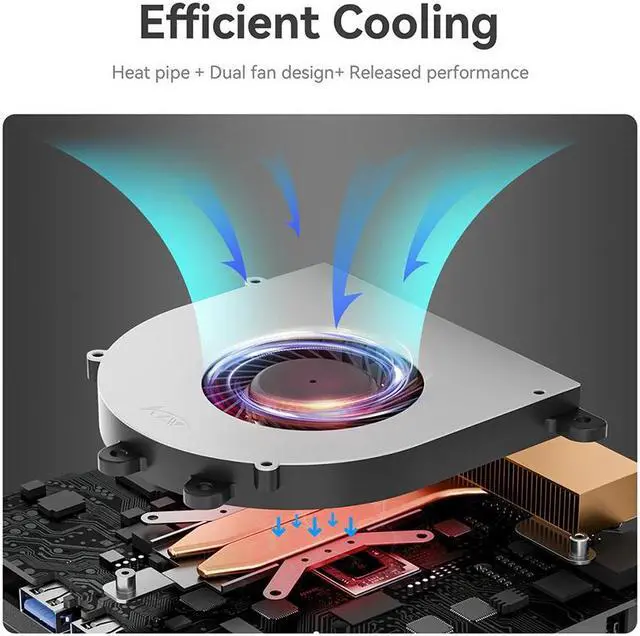 Alt view image 7 of 7 - Beelink Mini PC SER5 MAX, AMD Ryzen 7 5800H(up to 4.4GHz 8C/16T), 16GB-RAM 1TB-SSD DDR4 3200MHz, Mini PC Gaming Office Home 16gb ram / 1tb ssd