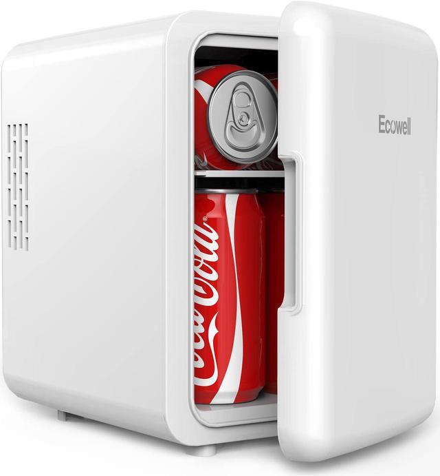 ECOWELL Mini Fridge, 4 Liter/6 Can Small Compact Refrigerators, AC