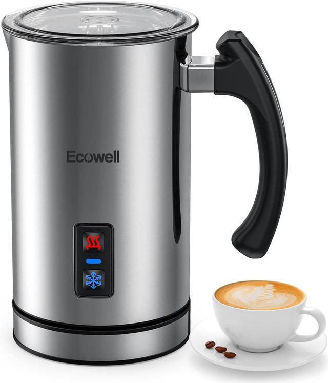 ECOWELL 4 in 1 Electric Milk Frother, Stainless Steel, Portable