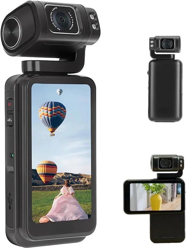 Main image of ORDRO M3 5K Handheld Camera with Flippable Touch Screen, WiFi IR Night Vision Camera w/ 3250mAh Capacity Battery, 4K UHD 56MP Video Camera Camcorder for YouTube w/64G Card