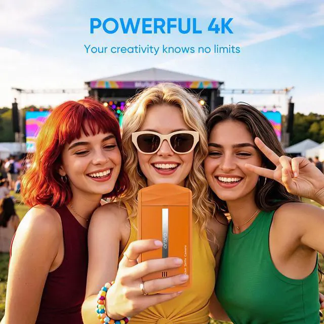 Alt view image 2 of 4 - ORDRO VS3 4K Digital Camera w/360° Flip, 64MP, AF, WiFi, Remote
360° Flip Screen, 4K/60fps + 64MP Photos,WiFi 6 Speed & Remote,Smart AF & 20cm Macro Mode | Fast Focus,Creative Shots
