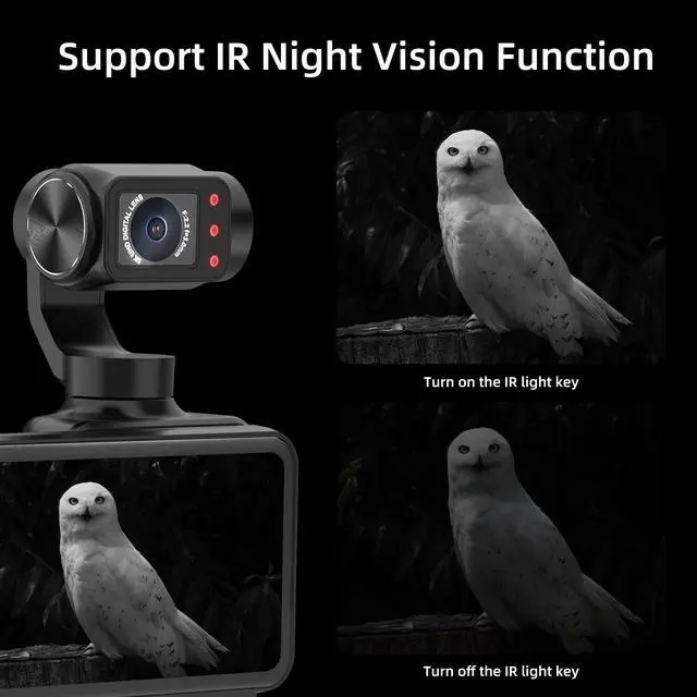 Alt view image 4 of 6 - ORDRO M5 Pocket Camera 3 Axis Gimbal Stablization Vloging Camera with Mic