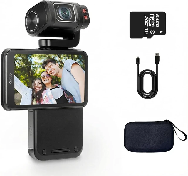 Main image of ORDRO M3 5K Handheld Camera with Flippable Touch Screen, WiFi IR Night Vision Camera w/ 3250mAh Capacity Battery, 4K UHD 56MP Video Camera Camcorder for YouTube w/64G Card