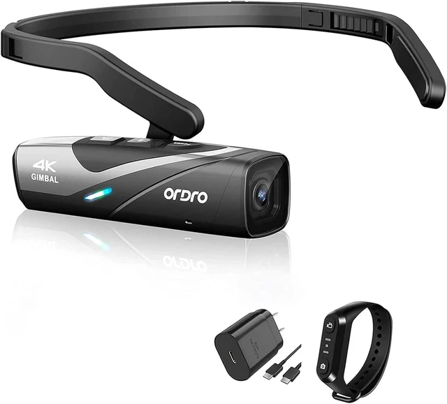Main image of ORDRO EP8 | 4K Gimbal Head Camera | AF & Wi-Fi | Remote 2-Axis Gimbal Stabilizer,APP Control,Head-Mounted,Auto Focus,130° Wide-Angle, ideal for vlogging and surgery and hotel